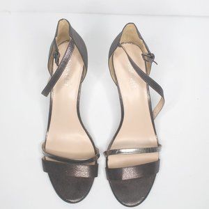 Nine West size 10 shiny dark grey heel